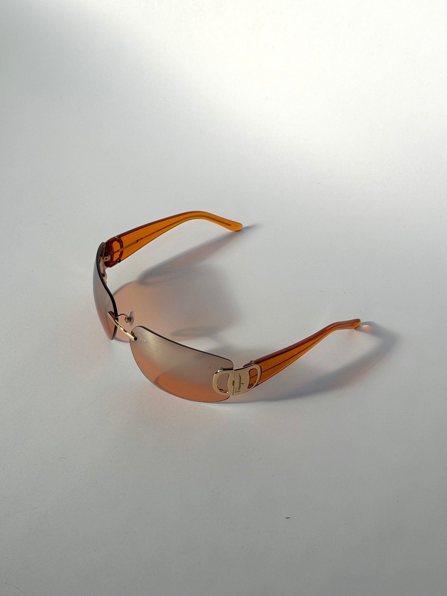 Salvatore Ferragamo Rimless Gancini Sunglasses