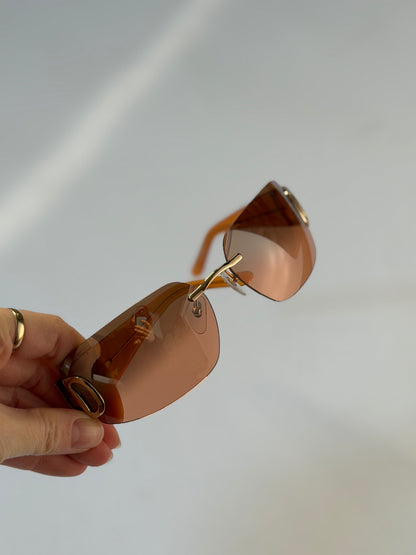 Salvatore Ferragamo Rimless Gancini Sunglasses