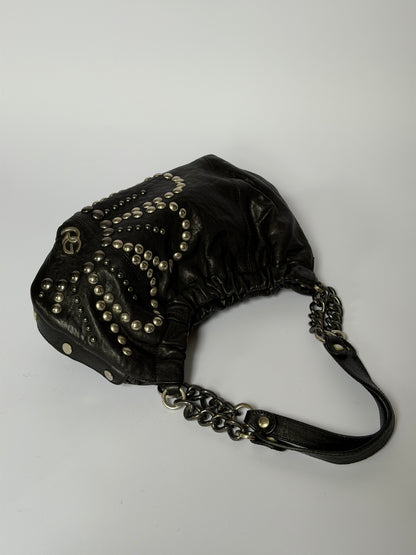 Leather Studded Flower Bag — Early 2000s