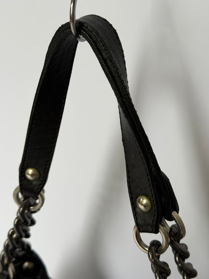 Leather Studded Flower Bag — Early 2000s