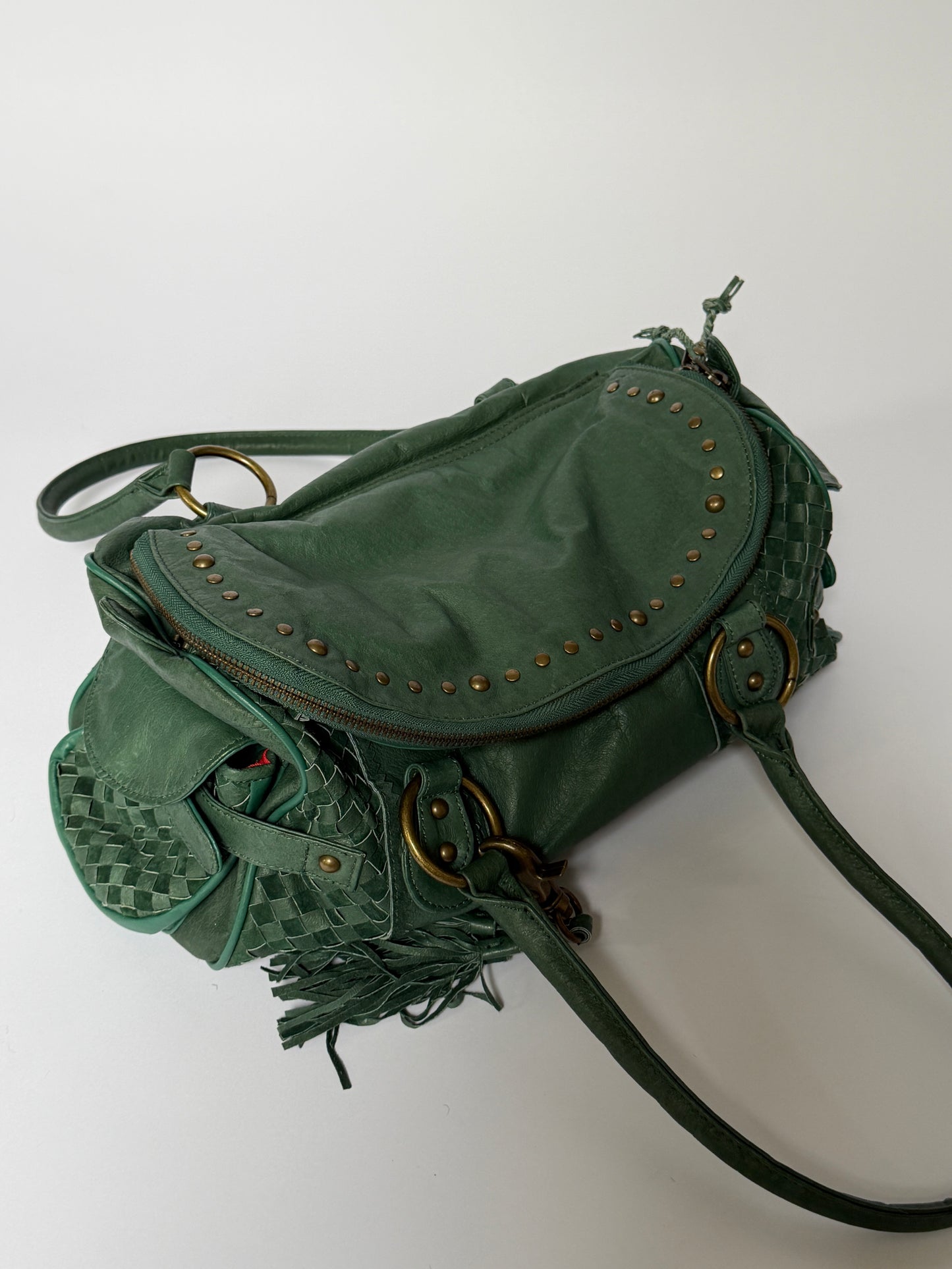 Rare Himiko Woven Leather Shoulder Bag