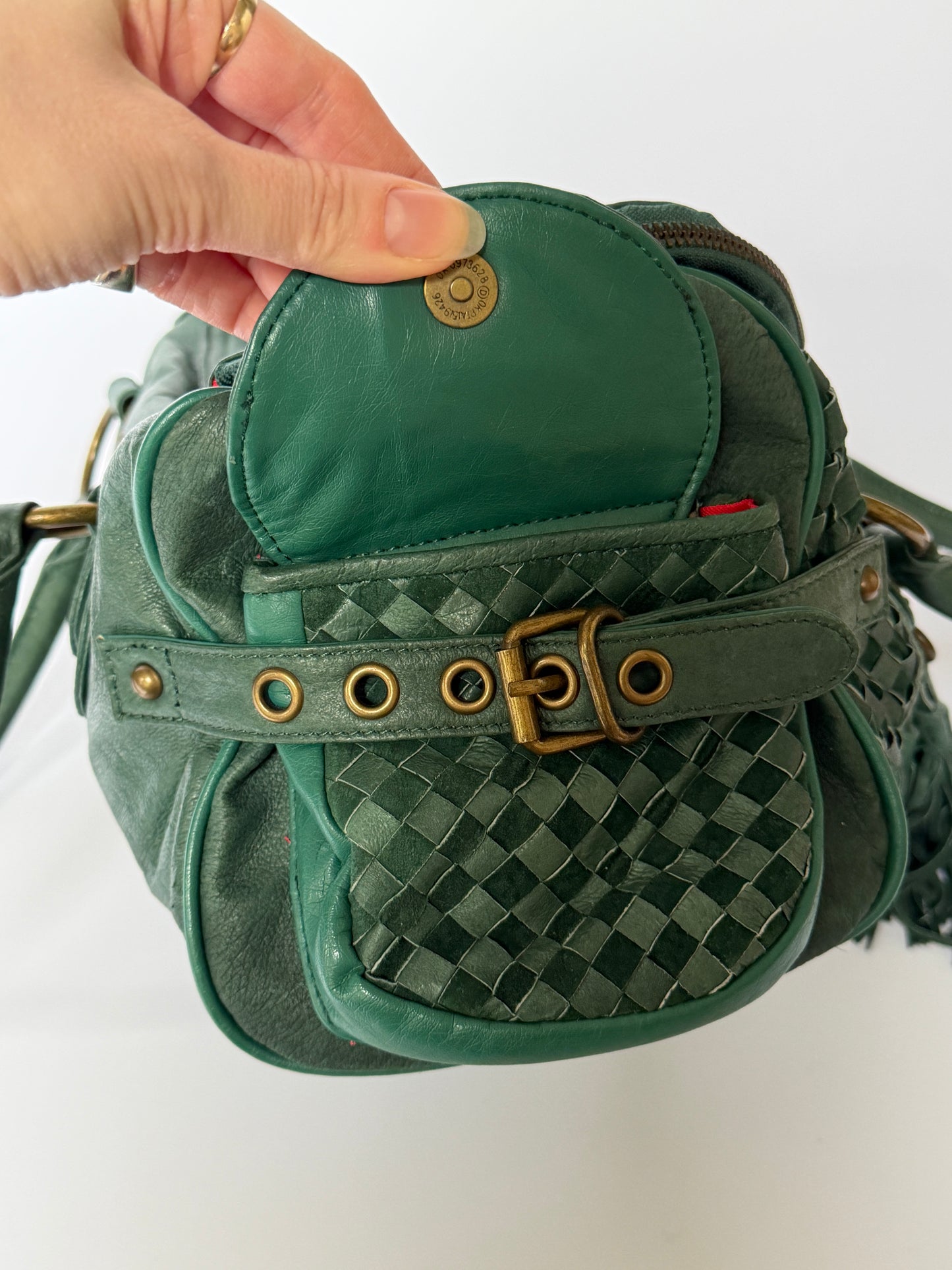 Rare Himiko Woven Leather Shoulder Bag