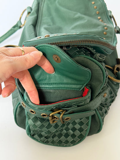 Rare Himiko Woven Leather Shoulder Bag