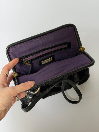 Mink Fur & Leather Mini Bag (Italy)