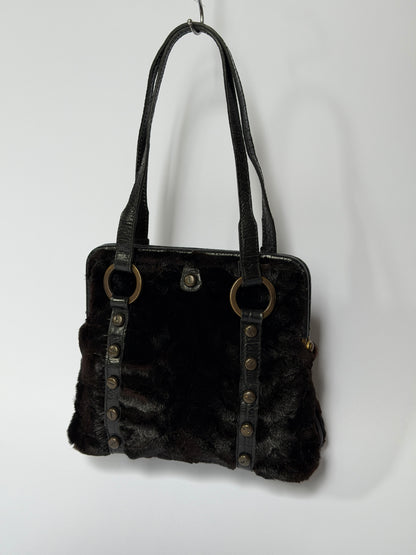 Mink Fur & Leather Mini Bag (Italy)