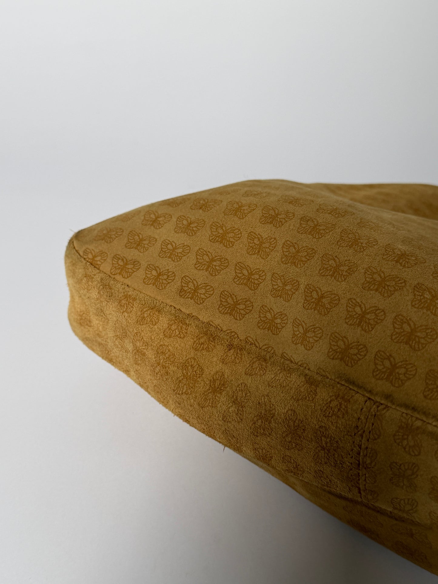 Bottega Butterfly Monogram Slouchy Suede Shoulder Bag