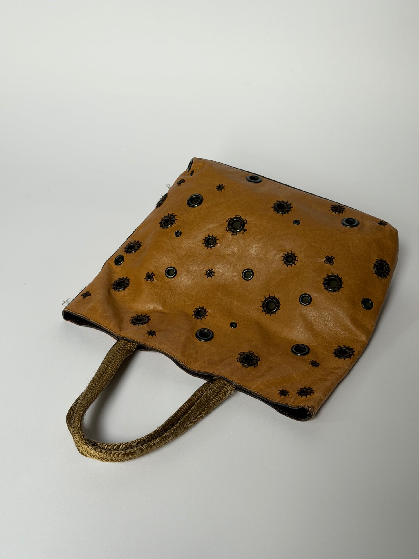 Archive 1999 Prada Grommet Tote Bag