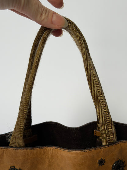 Archive 1999 Prada Grommet Tote Bag