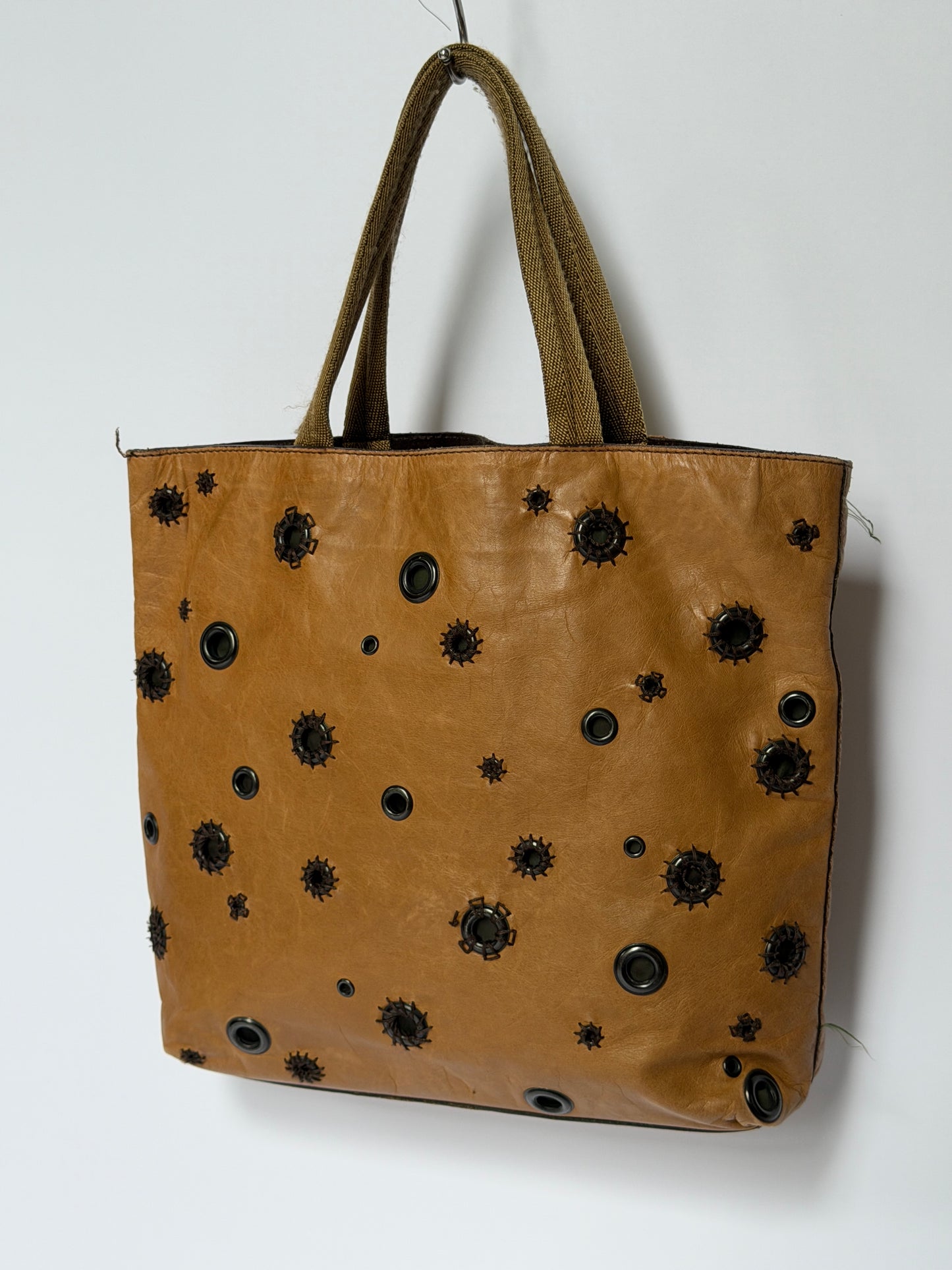 Archive 1999 Prada Grommet Tote Bag