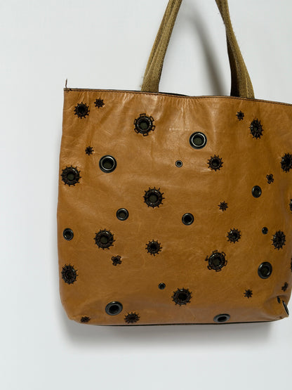 Archive 1999 Prada Grommet Tote Bag