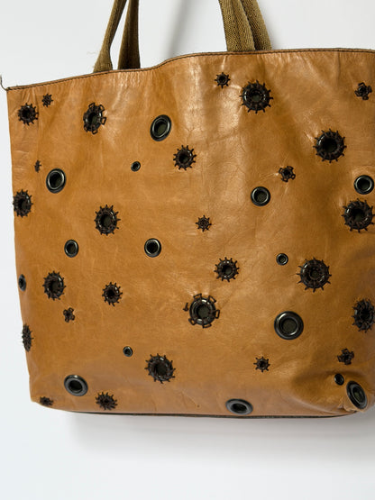 Archive 1999 Prada Grommet Tote Bag