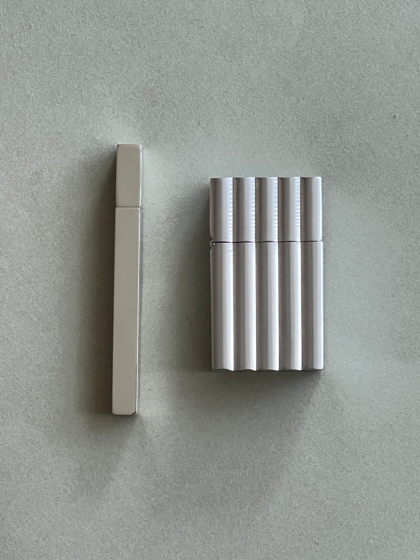 Queue Silver Metal Petrol Lighter