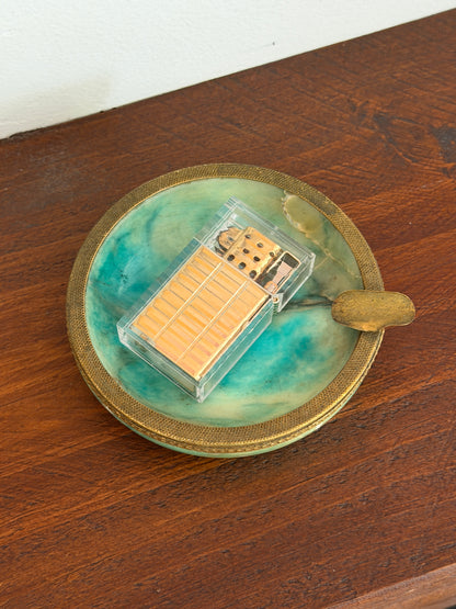 Hard Edge Latitude Clear Gold Petrol Lighter