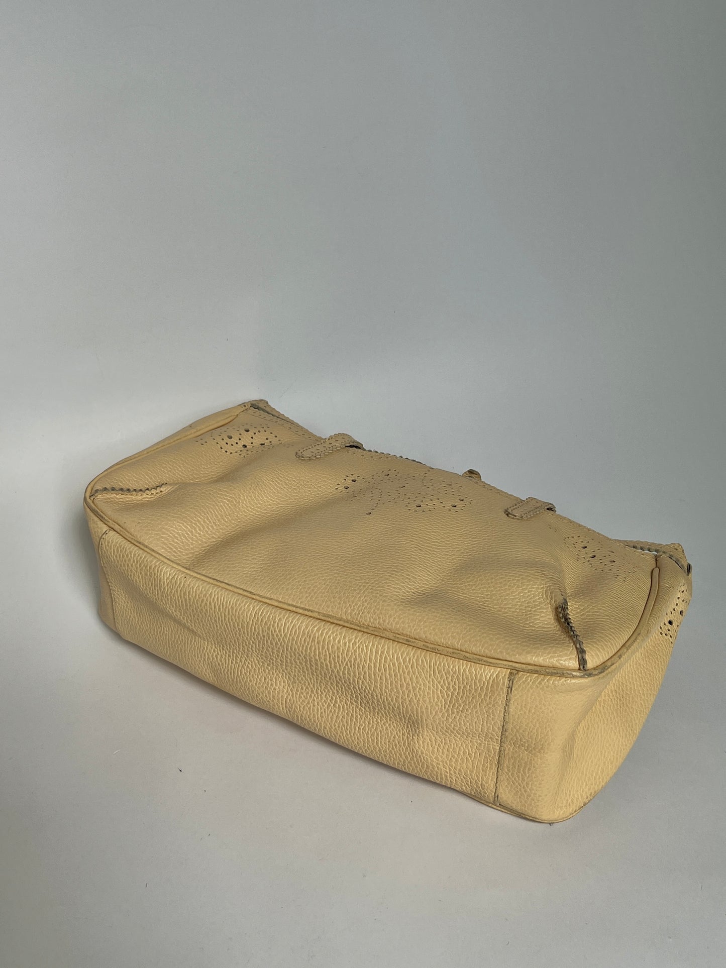 French Leather Laser Cut Tote