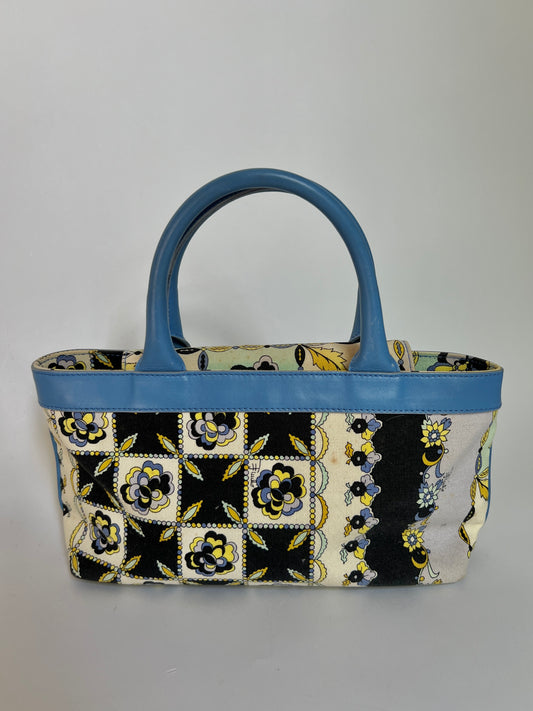 Pucci Floral Canvas Handbag