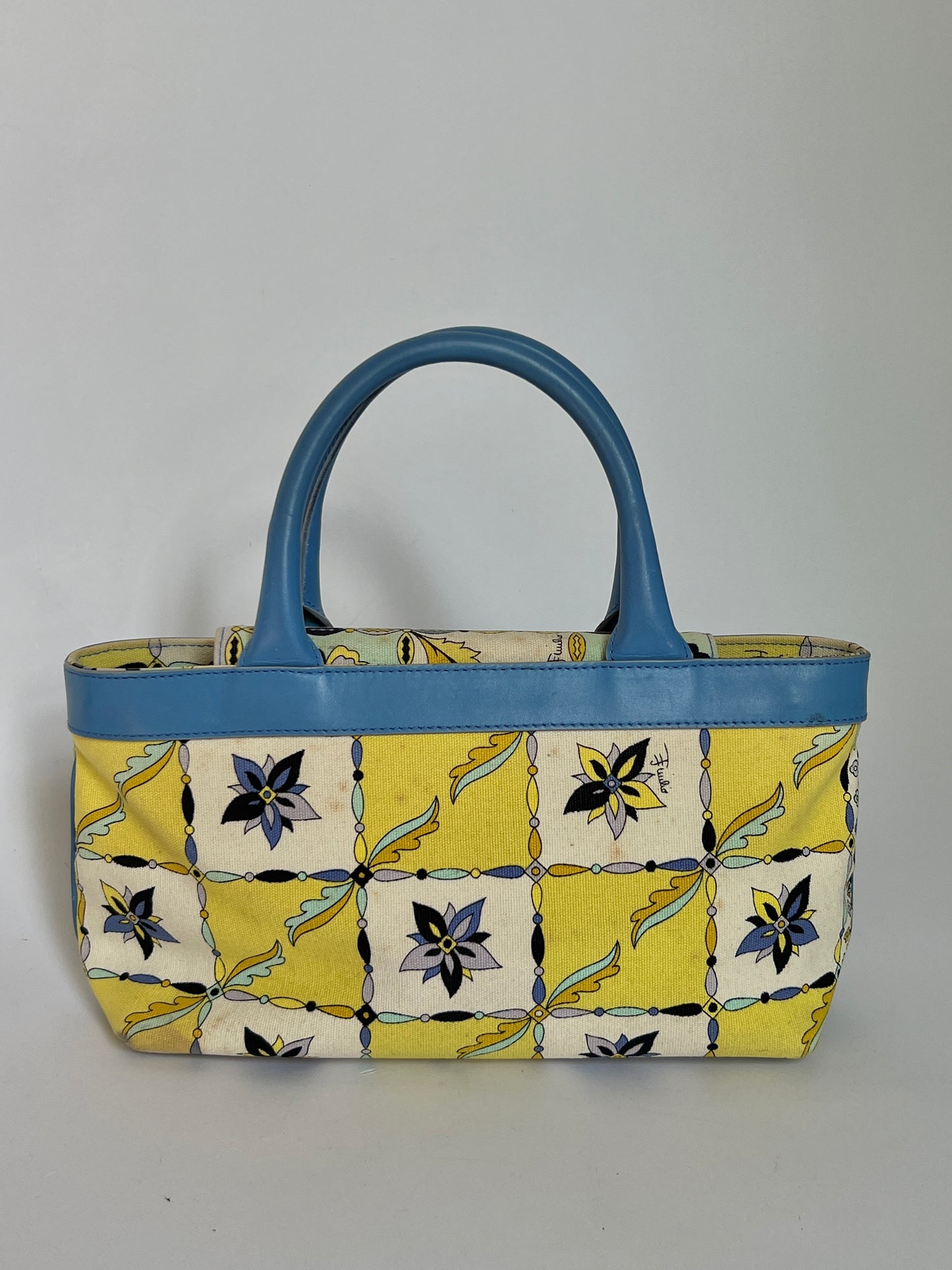 Pucci Floral Canvas Handbag
