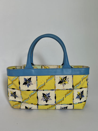 Pucci Floral Canvas Handbag