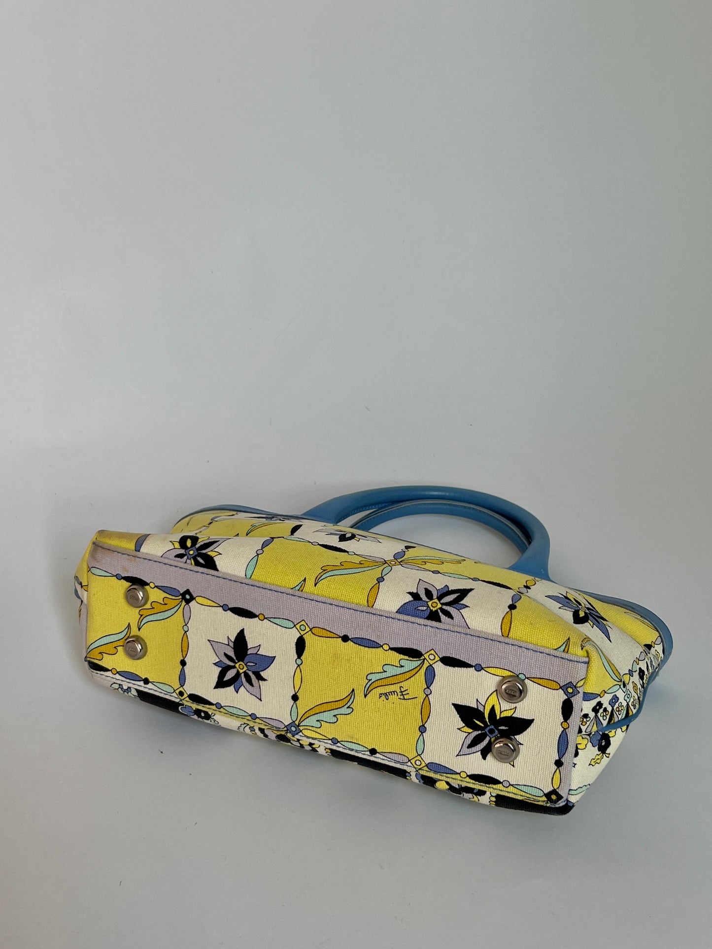 Pucci Floral Canvas Handbag