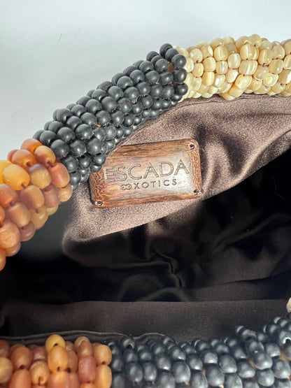 Vintage Wooden Beaded Bag