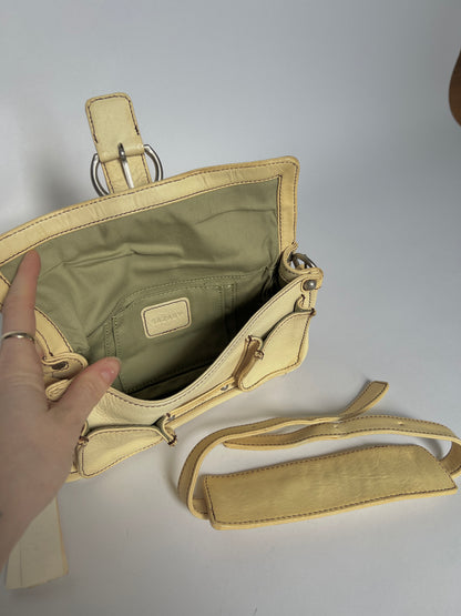 Y2K Cream Utility Shoulder Bag