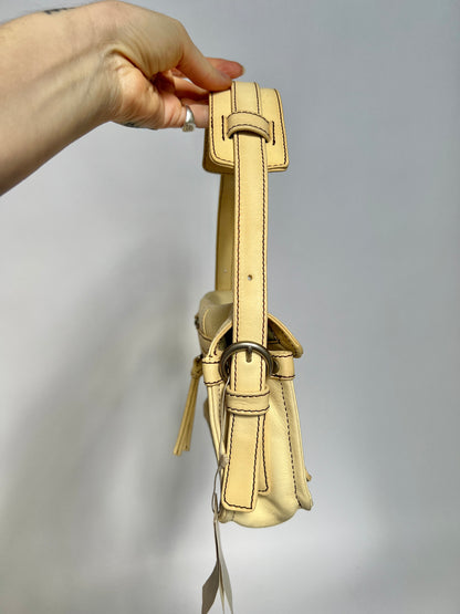 Y2K Cream Utility Shoulder Bag