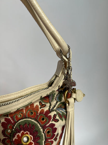 Y2K Tapestry Eyelet Hobo Bag (Comes with Talisman)