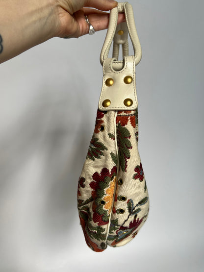 Y2K Tapestry Eyelet Hobo Bag (Comes with Talisman)