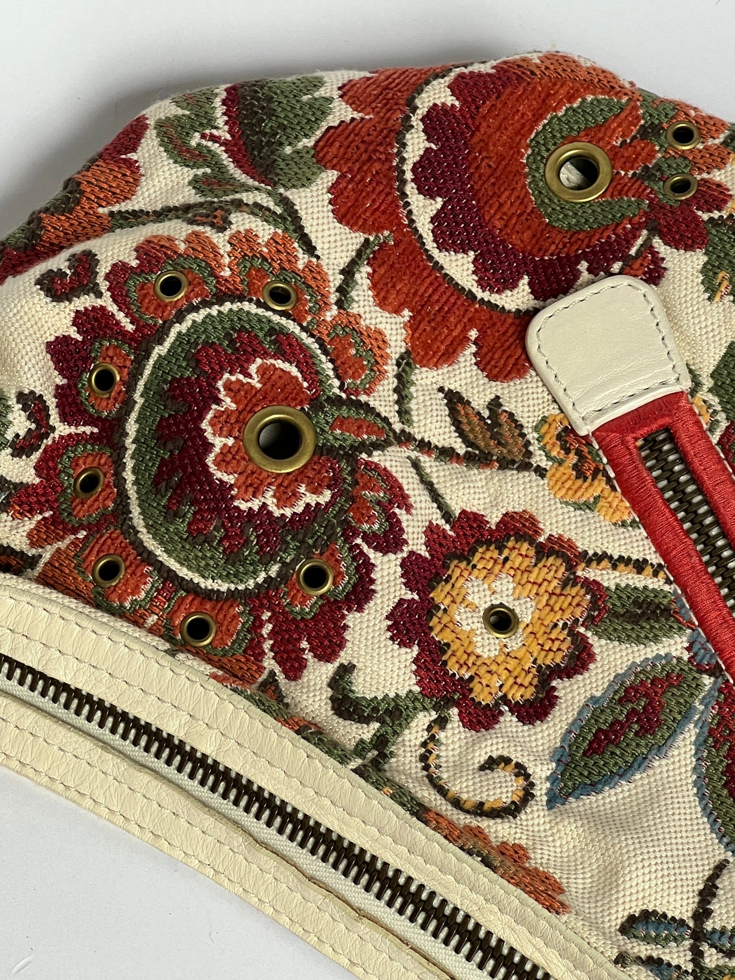 Y2K Tapestry Eyelet Hobo Bag (Comes with Talisman)