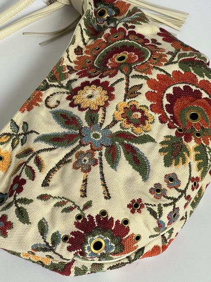 Y2K Tapestry Eyelet Hobo Bag (Comes with Talisman)