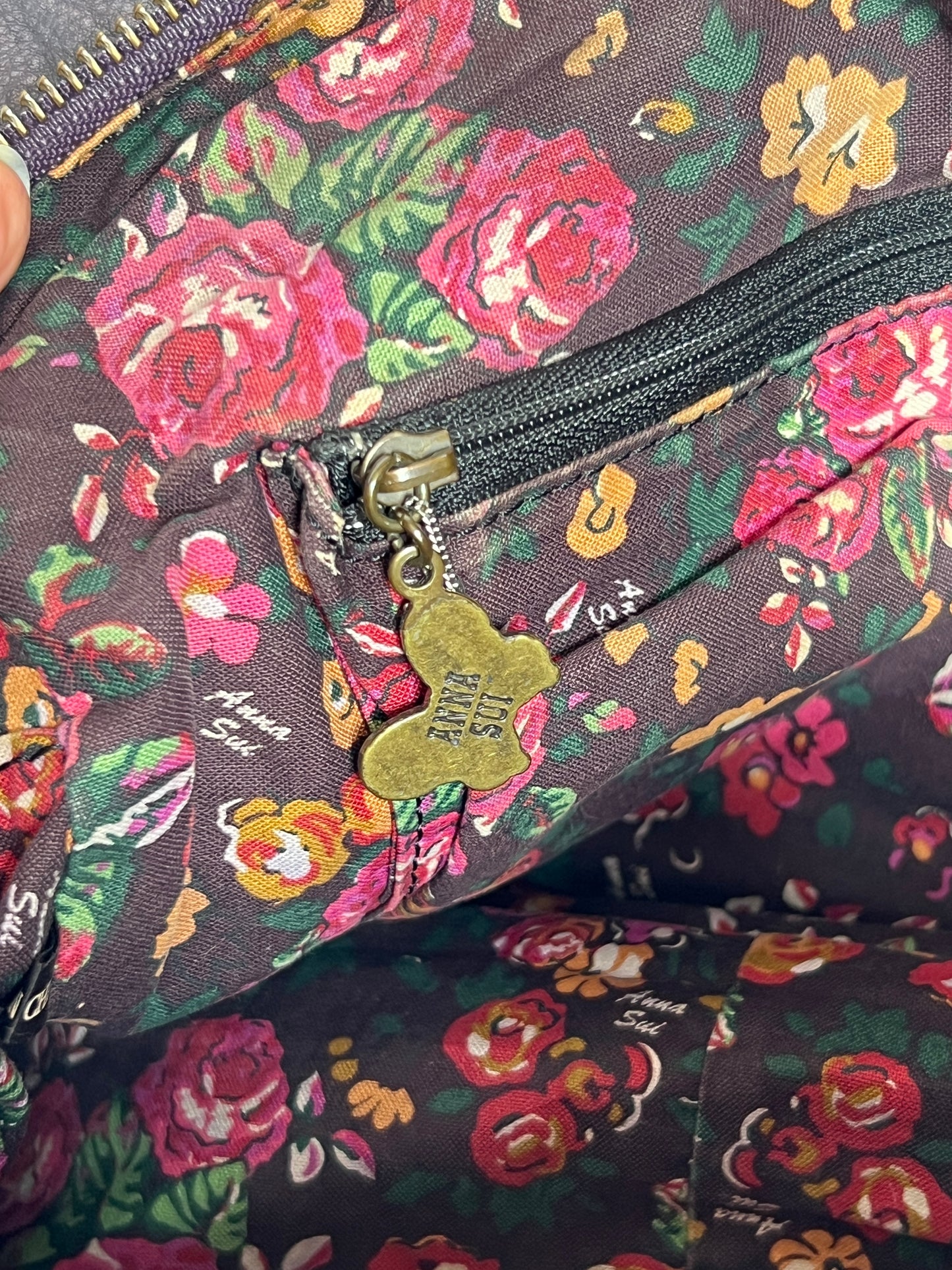 Distressed Leather Y2K Butterfly Bag