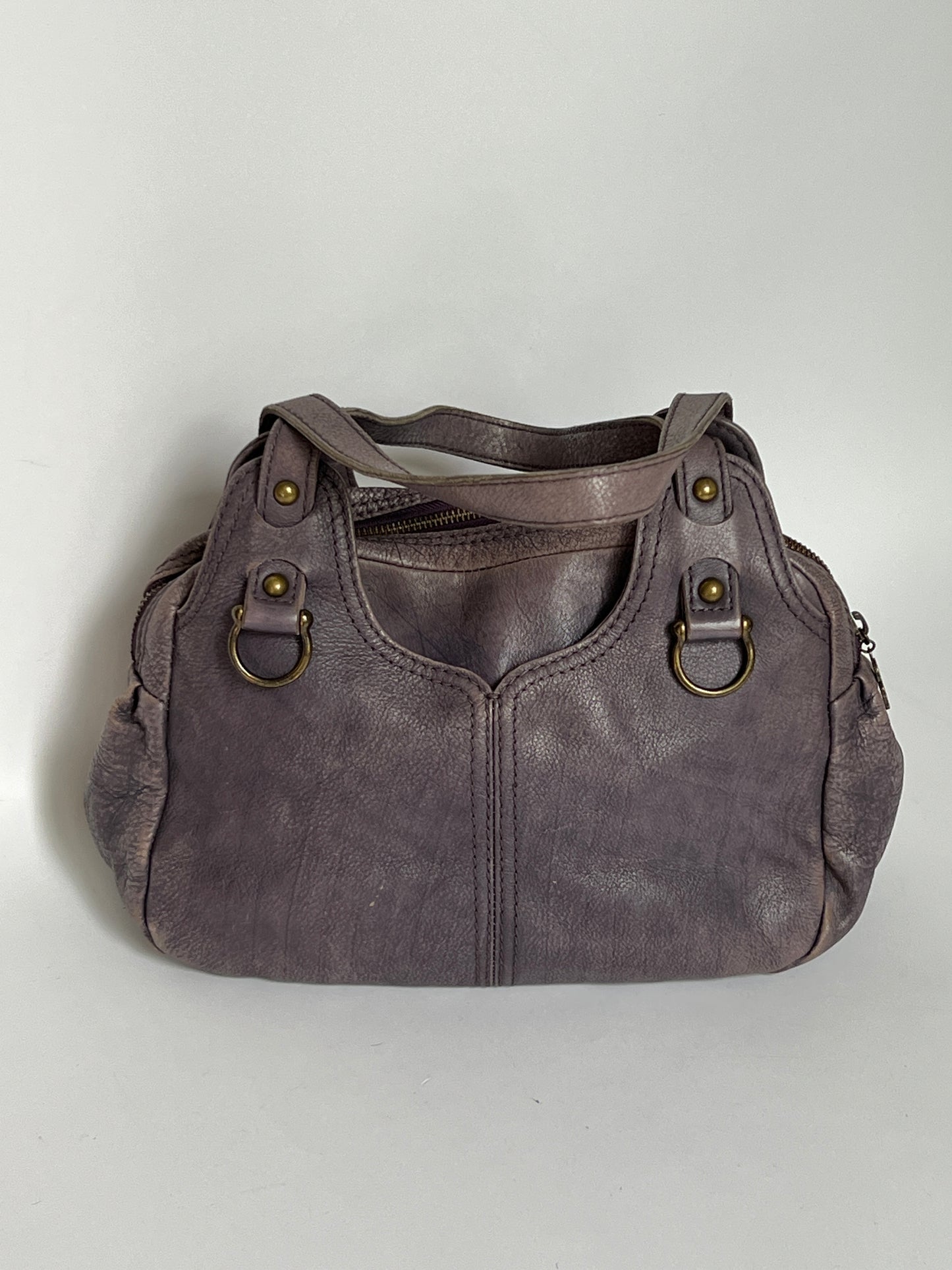 Distressed Leather Y2K Butterfly Bag