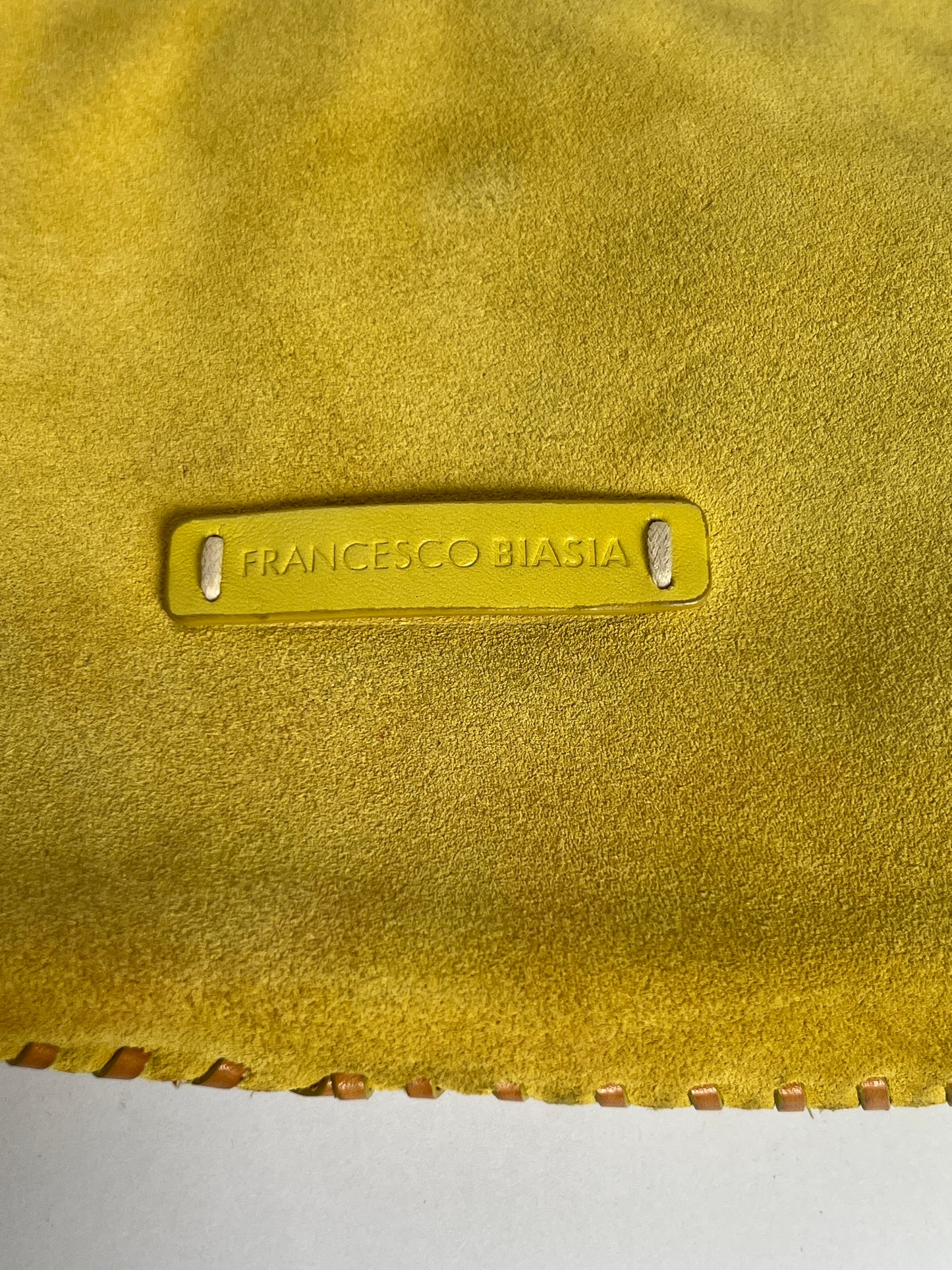 Italian Yellow Suede Hobo Bag