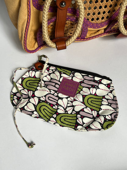 Y2K Wicker/ Leather Bag