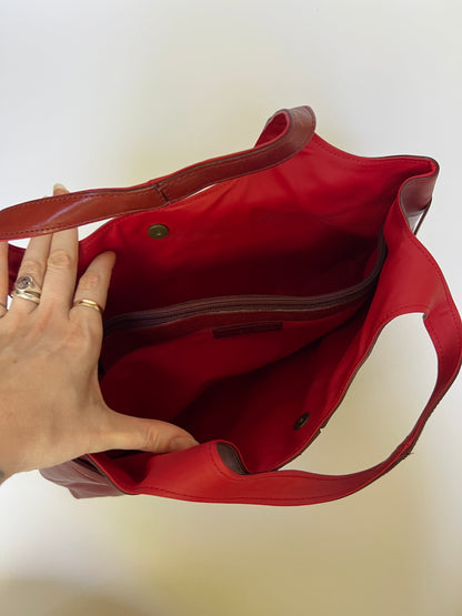 90s Red Italian Belt Bag