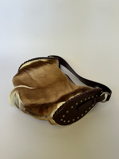 Italian Cervo-Hair on Leather Bag
