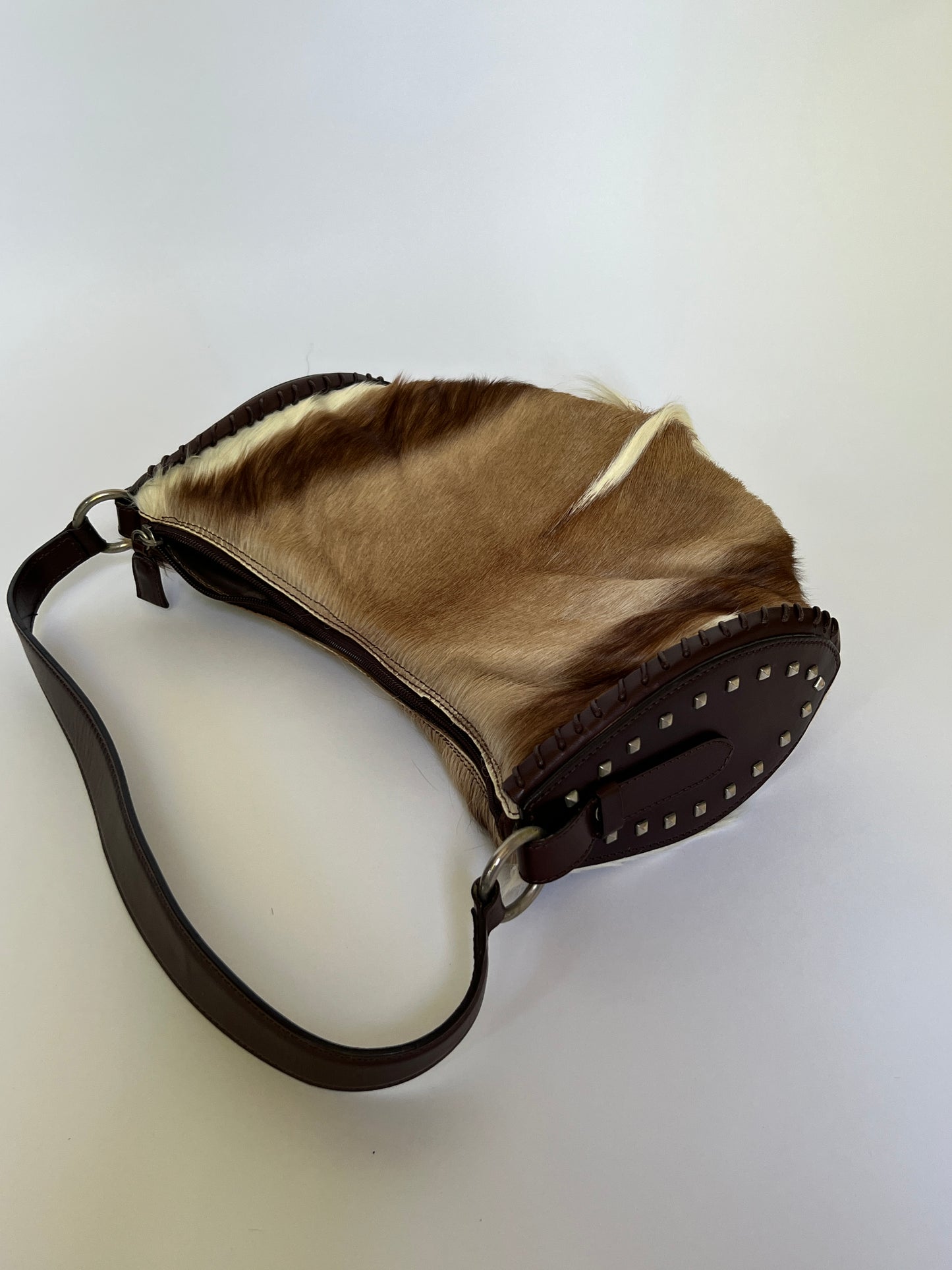 Italian Cervo-Hair on Leather Bag