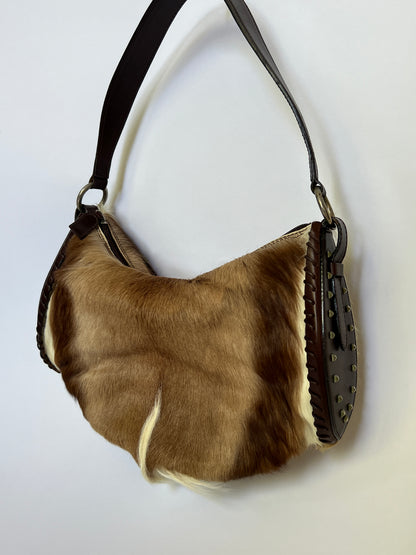 Italian Cervo-Hair on Leather Bag