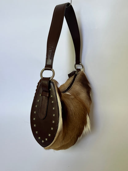 Italian Cervo-Hair on Leather Bag