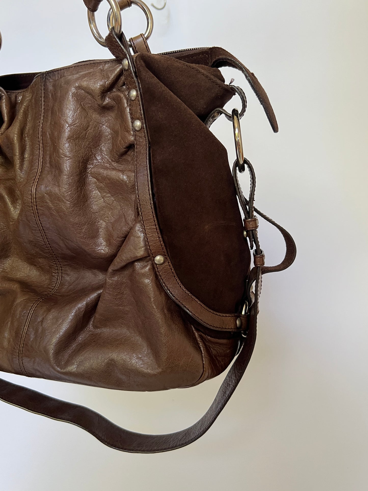 Italian Boho Slouchy Leather Tote