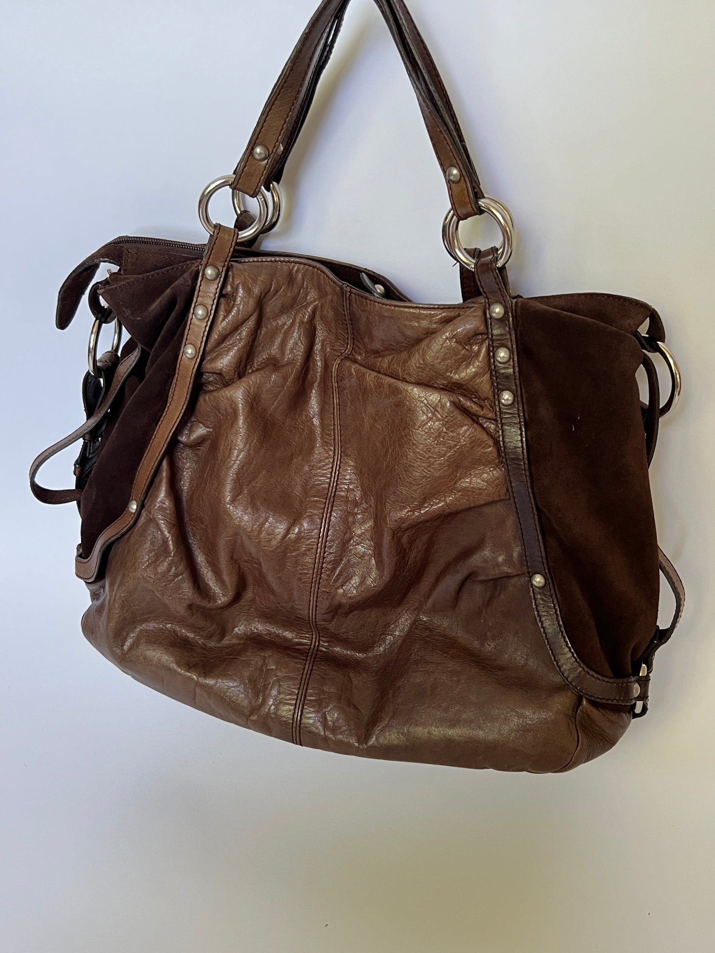 Italian Boho Slouchy Leather Tote