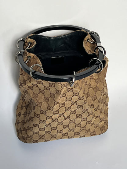 Gucci by Tom Ford 1999 Monogram Bucket Bag