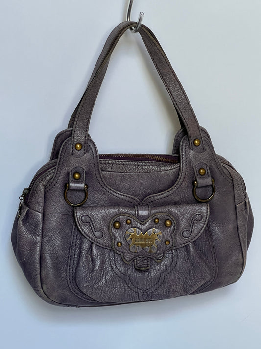 Distressed Leather Y2K Butterfly Bag