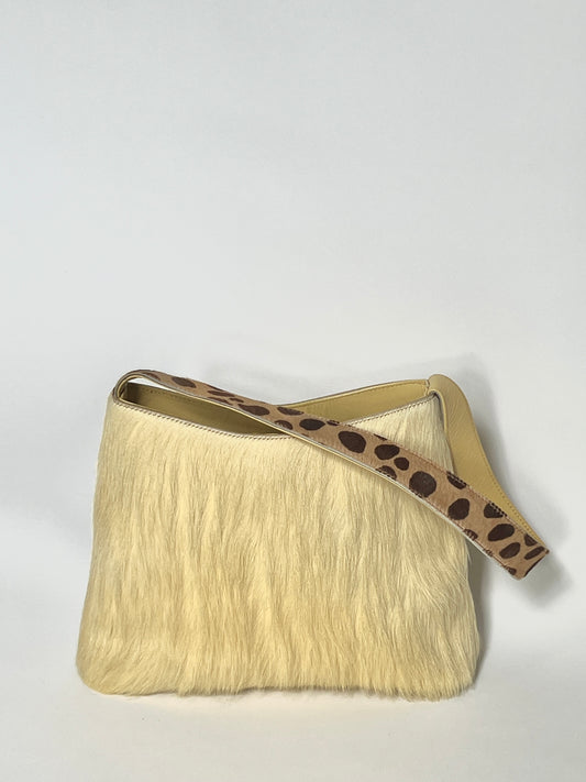 Moschino Pony Hair Animal Print Bag