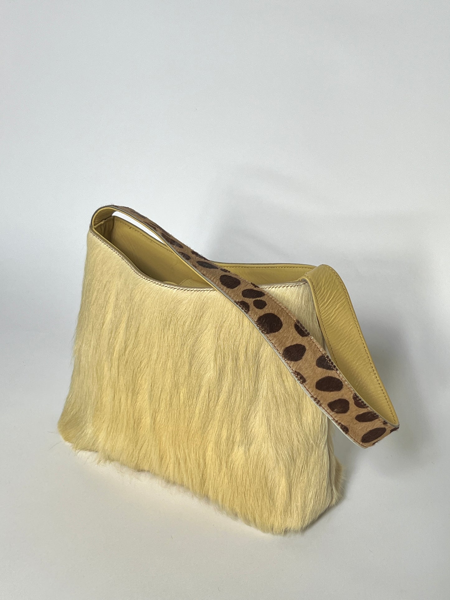 Moschino Pony Hair Animal Print Bag