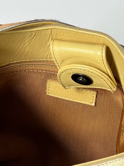 Moschino Pony Hair Animal Print Bag