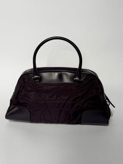 Prada Deep Eggplant Mini Bowler Bag