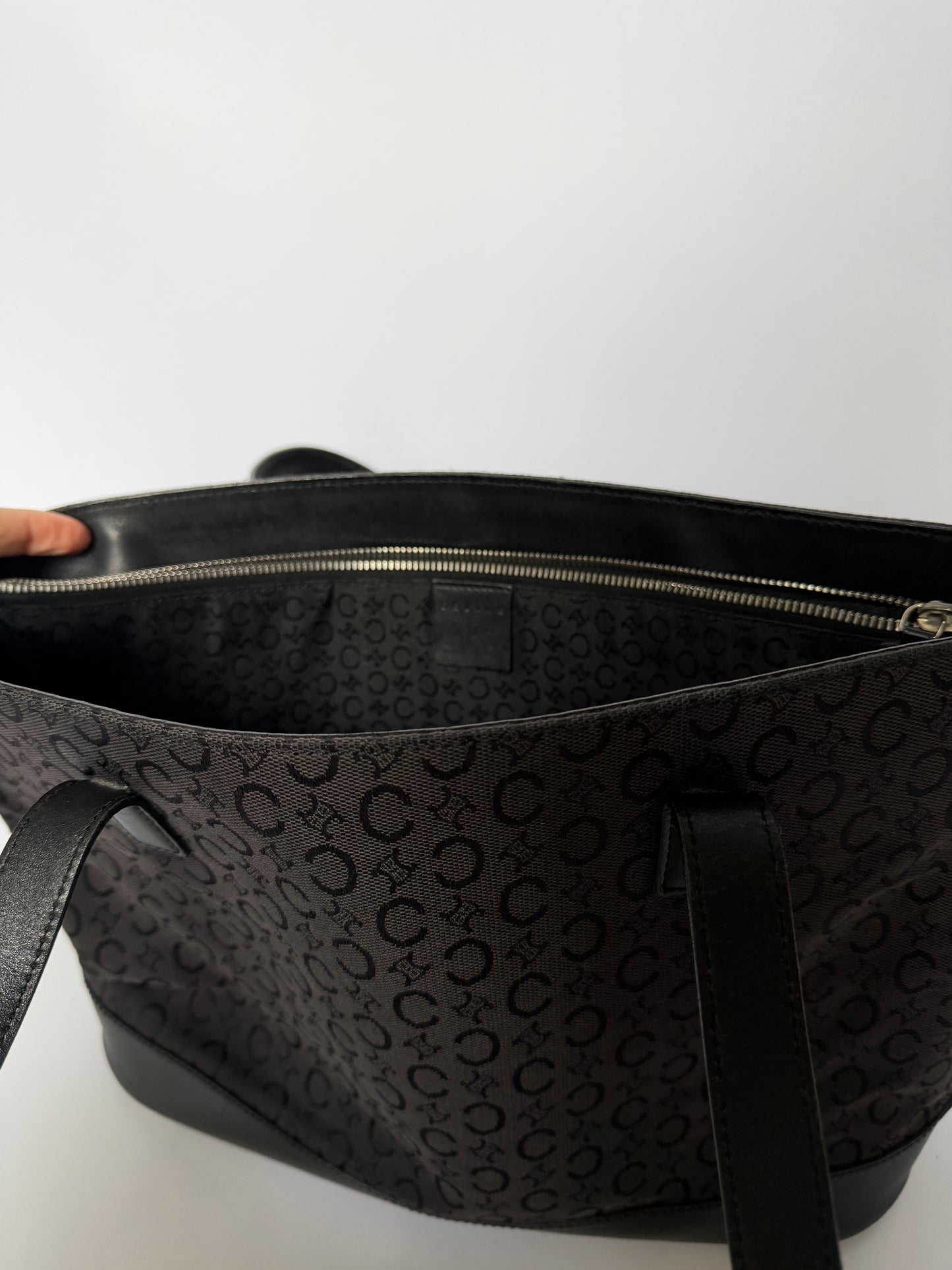 Vintage Céline Monogram Canvas & Leather Bag