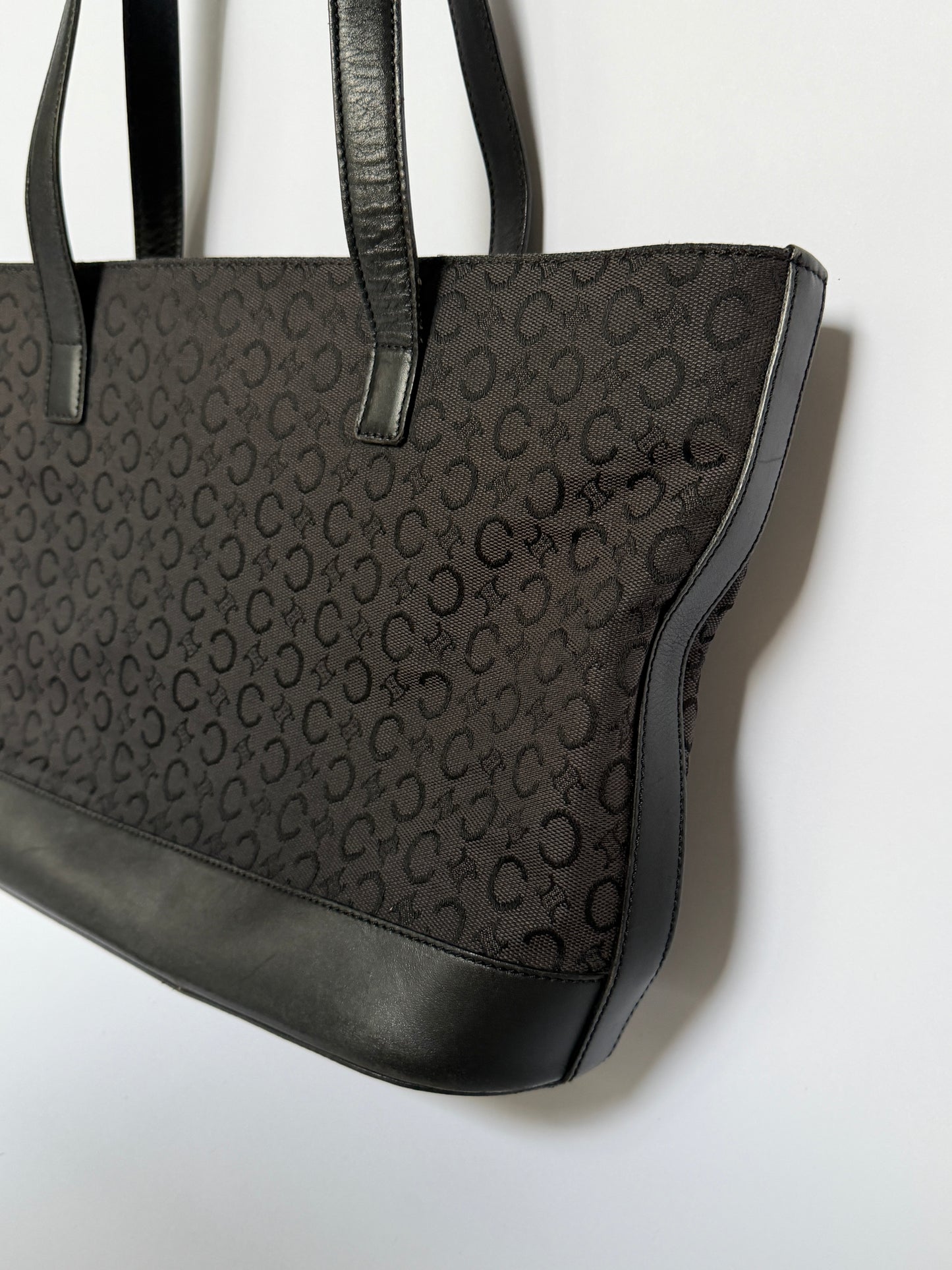 Vintage Céline Monogram Canvas & Leather Bag