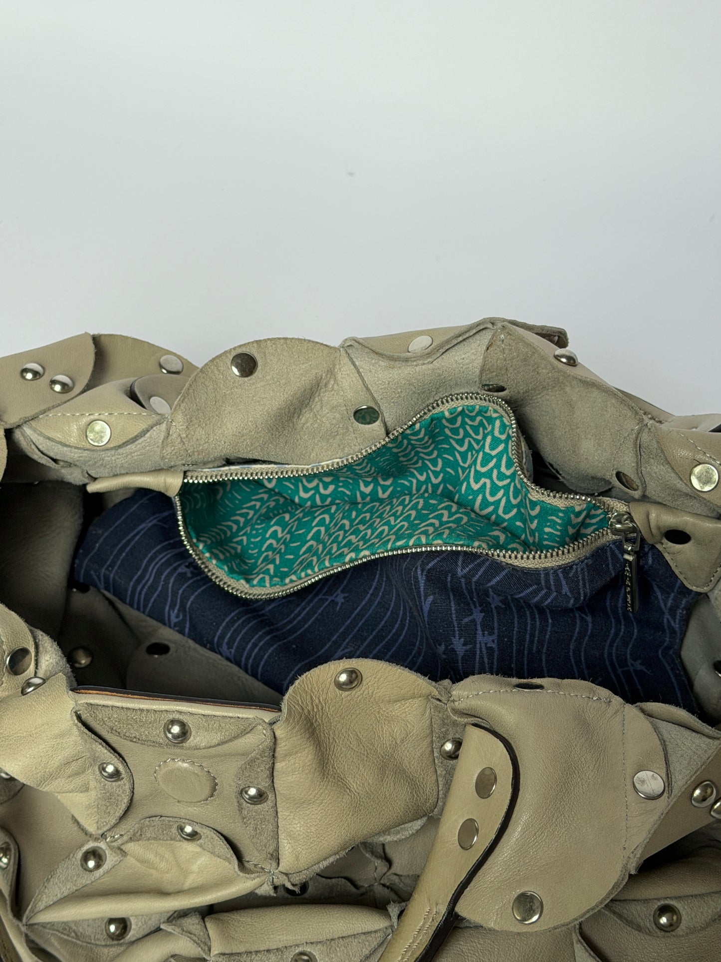 Jamin Puech Paris Studded Patchwork Leather Bag