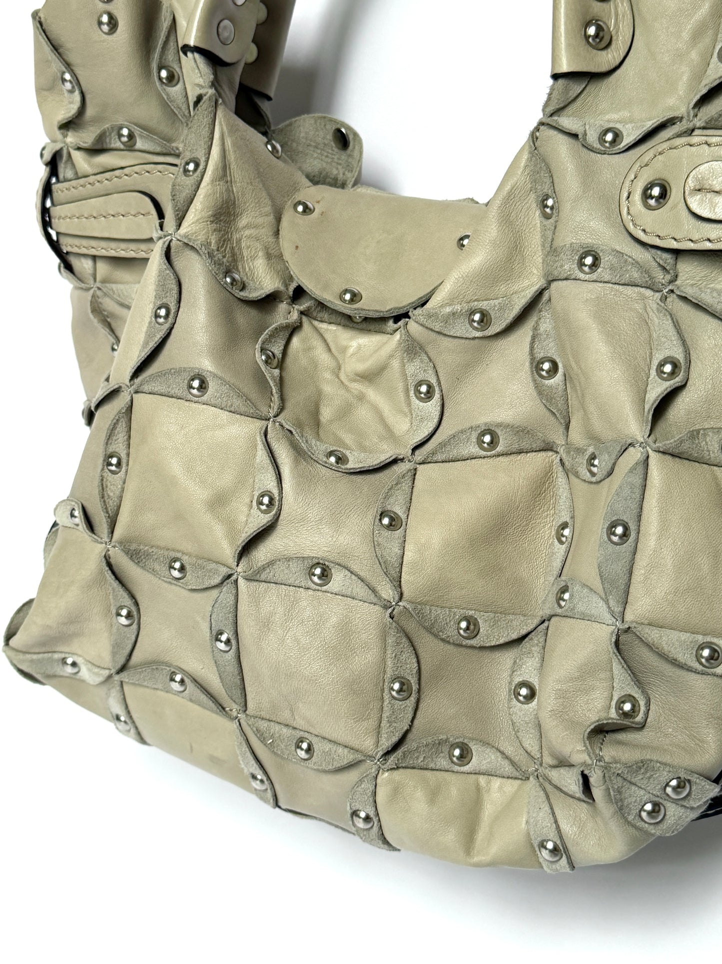 Jamin Puech Paris Studded Patchwork Leather Bag